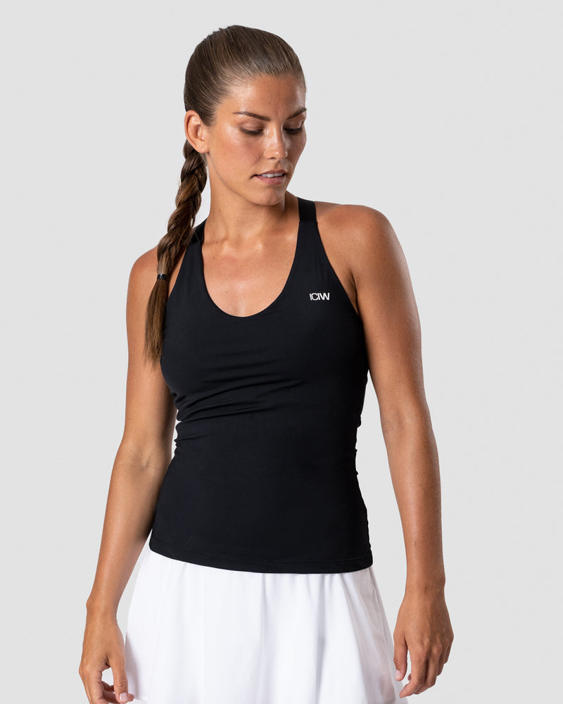 Smash Padel 2-in-1 Tank Top Black